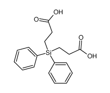 3,3'-(diphenylsilanediyl)dipropanoic acid结构式