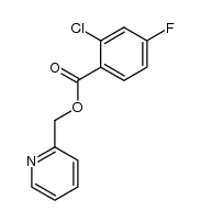 2-chloro-4-fluorobenzoic acid 2-pyridinylmethyl ester结构式