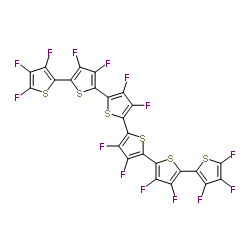Perfluoro-alpha-sexithiophene structure