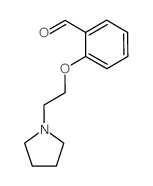 2-(2-吡咯烷-1-乙氧基)-苯甲醛结构式