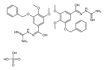 diaminomethylidene-[(3,4-dimethoxy-5-phenylmethoxybenzoyl)amino]azanium,sulfate Structure