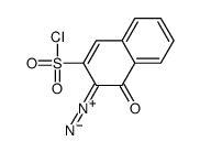 3-diazo-3,4-dihydro-4-oxonaphthalene-2-sulphonyl chloride Structure