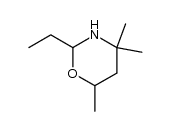 2-ethyl-4,4,6-trimethyltetrahydro-1,3-oxazine Structure