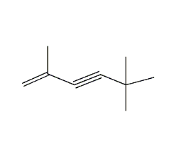 2,5,5-Trimethyl-1-hexen-3-yne Structure