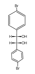 meso-1,2-bis(4-bromophenyl)ethane-1,2-diol Structure