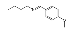 N-(4'-methoxybenzylidene)butan-1-amine Structure