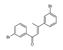 1,3-bis(3-bromophenyl)but-2-en-1-one结构式