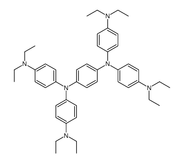 4-N-[4-[4-(diethylamino)-N-[4-(diethylamino)phenyl]anilino]phenyl]-4-N-[4-(diethylamino)phenyl]-1-N,1-N-diethylbenzene-1,4-diamine Structure