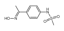 N-(4-(1-(hydroxyimino)ethyl)phenyl)methanesulfonamide Structure