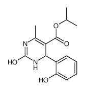 propan-2-yl 4-(2-hydroxyphenyl)-6-methyl-2-oxo-3,4-dihydro-1H-pyrimidine-5-carboxylate结构式