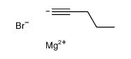 magnesium,pent-1-yne,bromide Structure