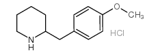 2-[(4-methoxyphenyl)methyl]piperidine,hydrochloride Structure