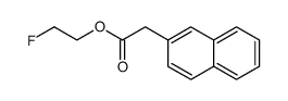 Naphthalen-2-yl-acetic acid 2-fluoro-ethyl ester结构式