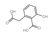 3-羟基邻羧基苯乙酸结构式