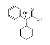 2-(2'-cyclohexen-1'-yl)-2-hydroxy-2-phenylacetic acid结构式