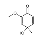 4-hydroxy-2-methoxy-4-methyl-2,5-cyclohexadien-1-one Structure
