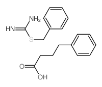 benzylsulfanylmethanimidamide; 4-phenylbutanoic acid Structure