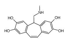5-[(Methylamino)methyl]-5H-dibenzo[a,d]cycloheptene-2,3,7,8-tetrol结构式