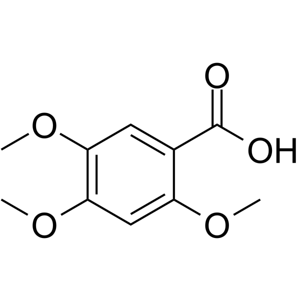 2,4,5-三甲氧基苯甲酸结构式
