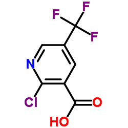 2-Chloro-5-(trifluoromethyl)nicotinic acid structure