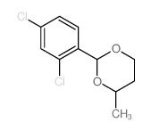 2-(2,4-dichlorophenyl)-4-methyl-1,3-dioxane结构式