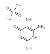 5,6-diamino-2-methyl-1H-pyrimidin-4-one; sulfuric acid结构式