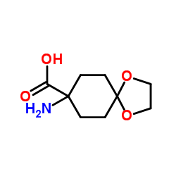 8-amino-1,4-dioxaspiro[4.5]decane-8-carboxylic acid Structure