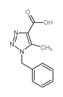 1-苄基-5-甲基-1H-[1,2,3]三唑-4-甲酸结构式