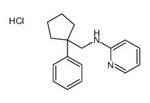 N-[(1-phenylcyclopentyl)methyl]pyridin-2-amine,hydrochloride结构式