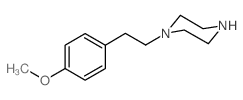 1-[2-(4-Methoxyphenyl)ethyl]piperazine结构式