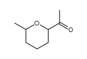 2-acetyl-6-methyltetrahydropyran结构式