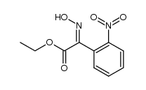 hydroxyimino-(2-nitro-phenyl)-acetic acid ethyl ester Structure
