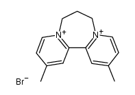7,8-dihydro-2,12-dimethyl-6H-dipyrido[1,2-a:2',1'-c][1,4]diazepinediium dibromide Structure
