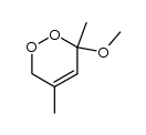 3-methoxy-3,5-dimethyl-3,6-dihydro-1,2-dioxine结构式