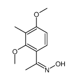 N-[1-(2,4-dimethoxy-3-methylphenyl)ethylidene]hydroxylamine Structure