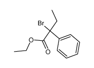 ethyl α-bromo-α-phenylbutyrate结构式