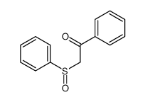 2-(benzenesulfinyl)-1-phenylethanone结构式