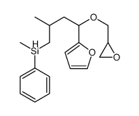 [4-(furan-2-yl)-2-methyl-4-(oxiran-2-ylmethoxy)butyl]-methyl-phenylsilane Structure