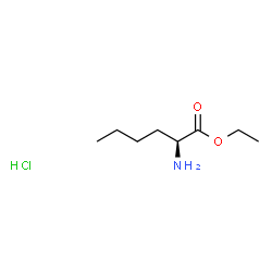 DL-Norleucine, ethyl ester, hydrochloride结构式