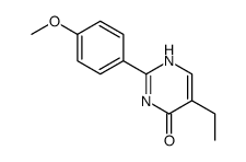 5-ethyl-2-(4-methoxyphenyl)-1H-pyrimidin-6-one Structure