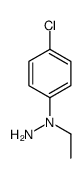 1-(4-chlorophenyl)-1-ethylhydrazine结构式