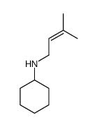 N-(3-methylbut-2-enyl)cyclohexanamine Structure