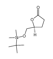 (5S)-(5-tert-butyldimethylsilyloxymethyl)furan-2(5H)-one Structure