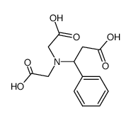 β-Phenyl-β-alanin-N-diessigsaeure结构式