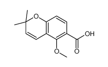 5-Methoxy-2,2-dimethyl-2H-chromene-6-carboxylicacid Structure
