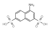 4-aminonaphthalene-2,7-disulphonic acid Structure