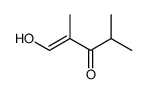 1-hydroxy-2,4-dimethylpent-1-en-3-one Structure