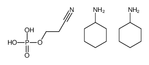 bis(cyclohexylammonium) 2-cyanoethyl phosphate Structure