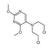 N,N-bis(2-chloroethyl)-2,4-dimethoxypyrimidin-5-amine Structure