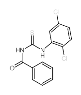 N-Benzoyl-N-(2,5-dichlorophenyl)thiourea Structure